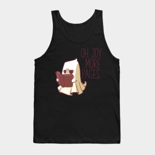 Sarcastic reading Sheet Ghost Tank Top